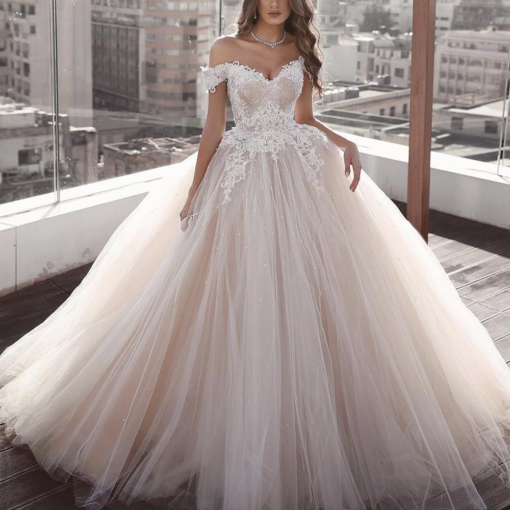 off the shoulder wedding dresses ball ...